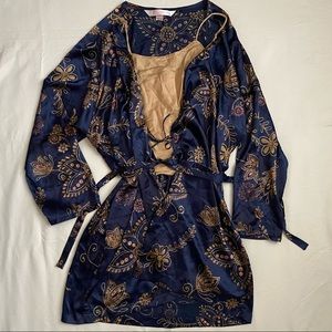 VS | Navy and gold sleep set | size L